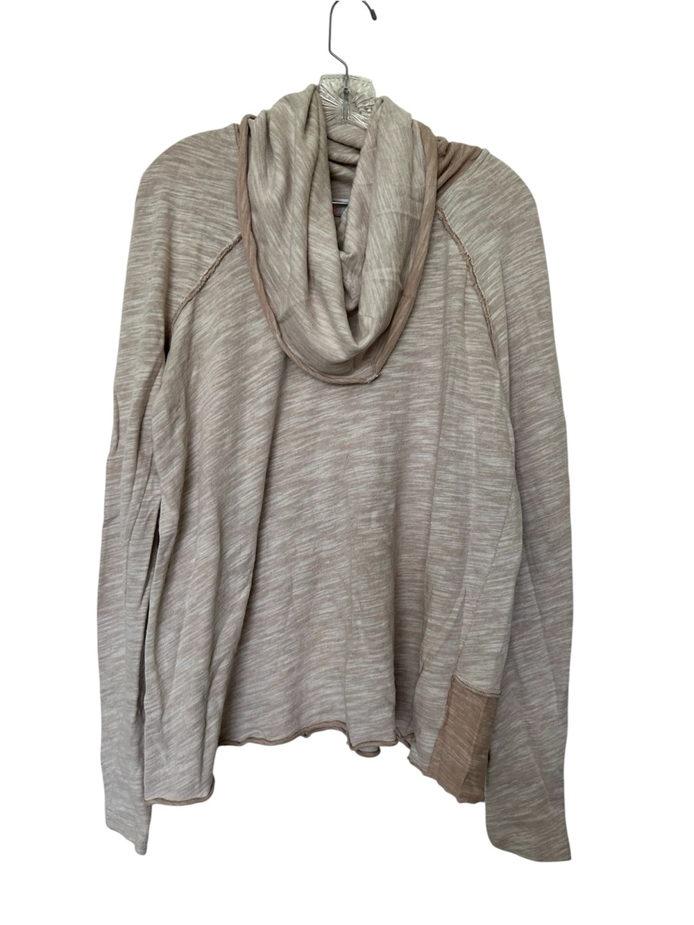 Free People Lightweight Free-est Cowl Neck FP Beach Sweater - Taupe